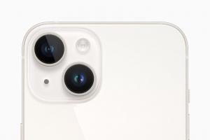 The new 12MP Main camera is shown on iPhone 14 and iPhone 14 Plus.  