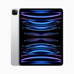 iPad Pro in silver.