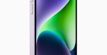 iPhone 14 Plus is shown in purple.